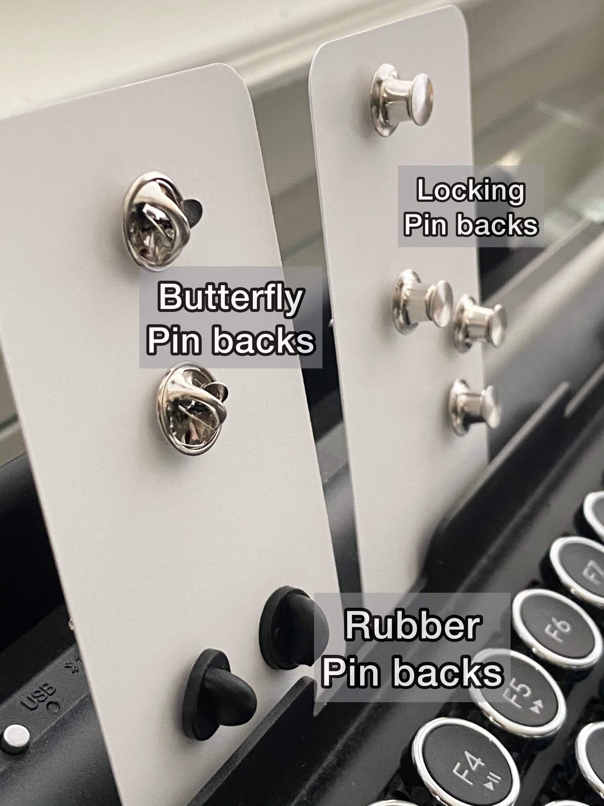 Locking pin backs (4)