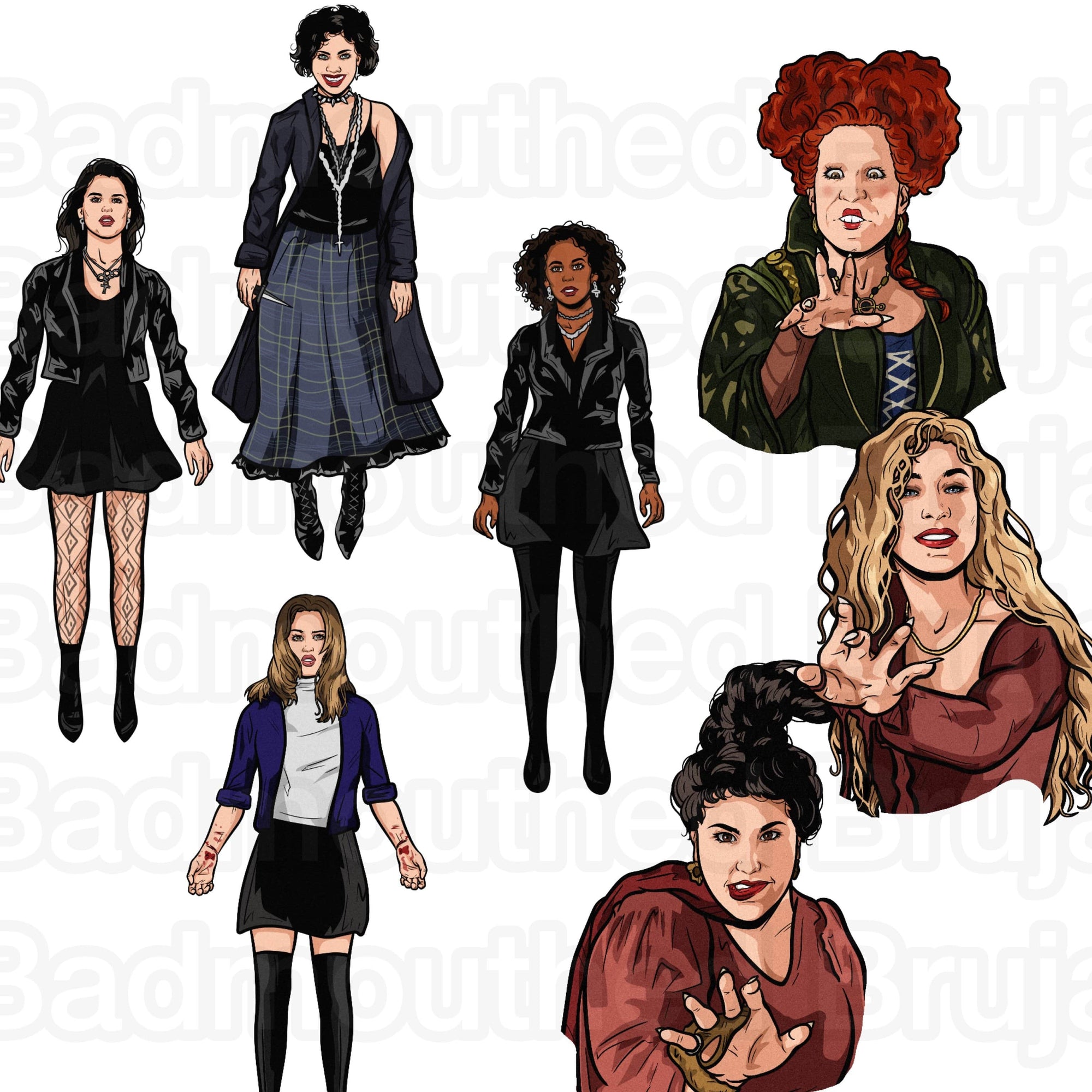 The Craft x Hocus Pocus 7 Sticker Collection